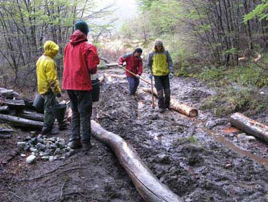 Trail work